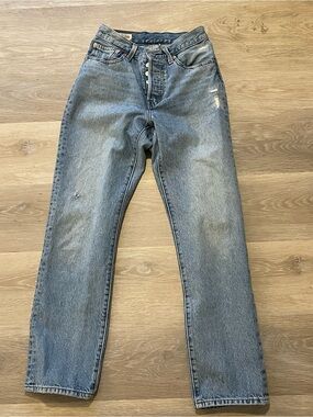 Levi's Light Wash Blue Straight-Leg Jeans